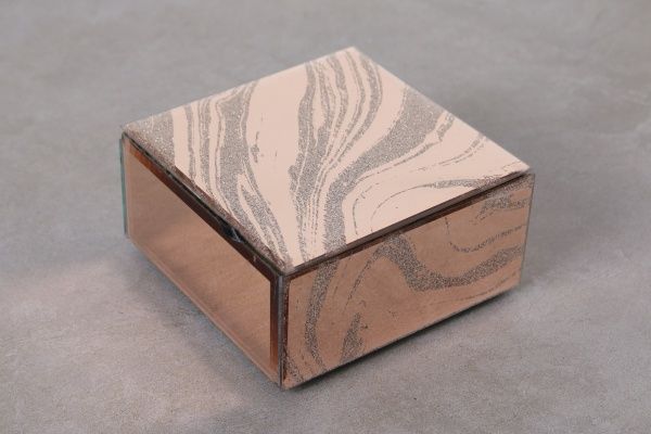 Сундучок Звездная пыль 13x6x13 см бронзовый