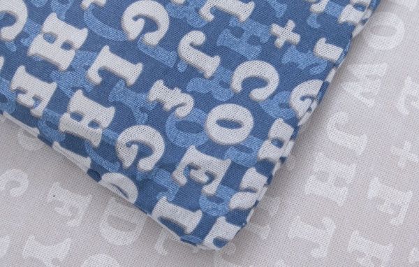 Комплект постельного белья Code 2 синий с серым UP! (Underprice) 