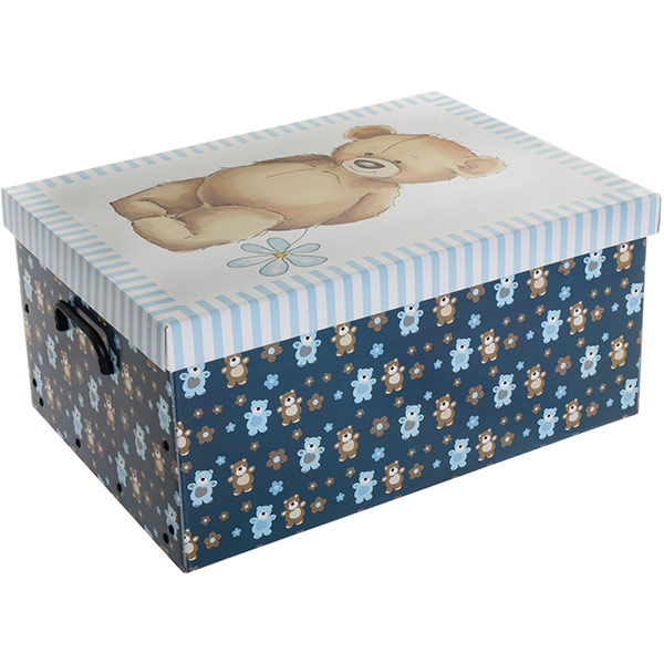 Ящик для вещей Orsacchiotto Azzurro Maxi 51x37x24 см