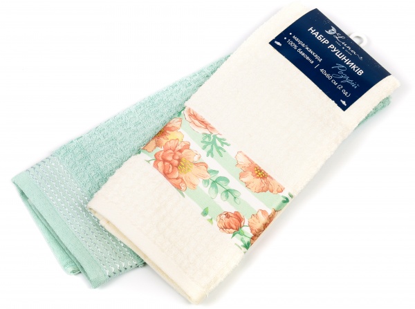 Набор полотенец Розарий 2 шт. 40x60 см разноцветный Luna 