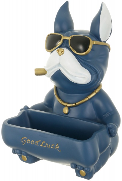 Статуетка Думай та багатій 22,5х23х30 см блакитна