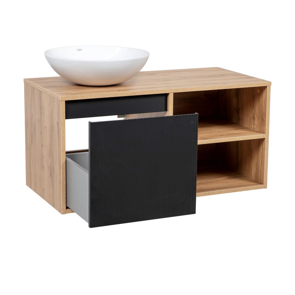 Тумба подвесная Aqua Rodos Мадрид 100 см с умывальником Zero