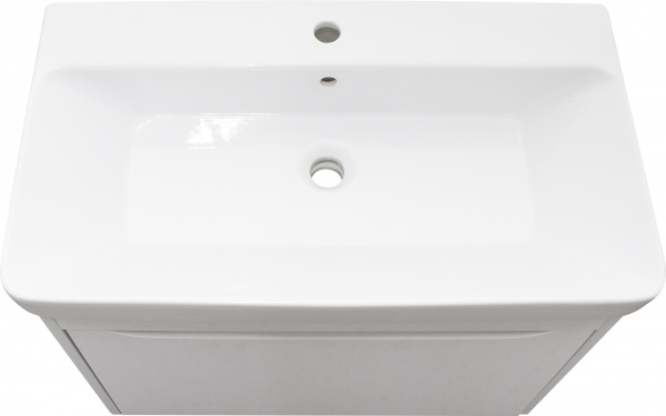 Тумба підвісна Botticelli Livorno - 80 структурний білий з умивальником Luxury-80