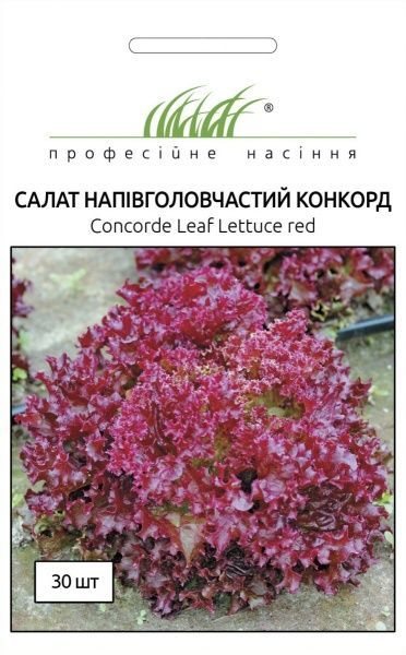 Семена Професійне насіння салат Конкорд 30 шт. (4820176694140)