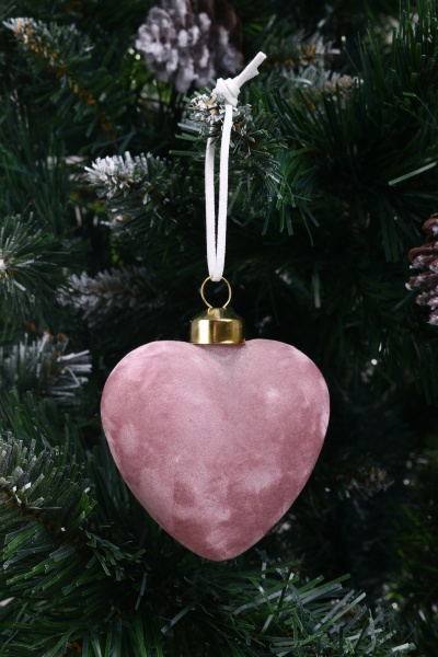 Декорация-подвеска сердце 8 см в ассортименте