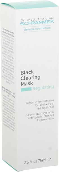 Маска для обличчя Dr.Schrammek черная маска с бамбуковым углем Black Clearing Mask 75 мл