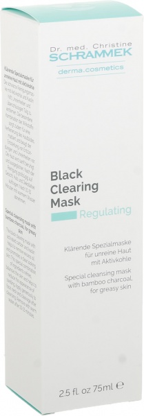 Маска для лица Dr.Schrammek черная маска с бамбуковым углем Black Clearing Mask 75 мл