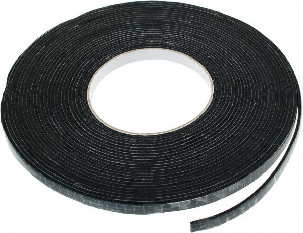 Уплотнитель самоклеящийся прямоугольный Normaizol 2,5x9 мм 10 м черный 