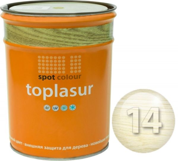 Лазур Spot Colour Toplasur №14 біле дерево напівглянець 1 л
