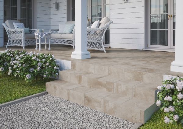 Клинкерная плитка Alivio sand stopnica 30x30 Cerrad