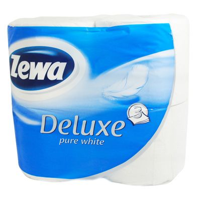 Туалетная бумага Zewa Delux Delicate Care трехслойная 4 шт.