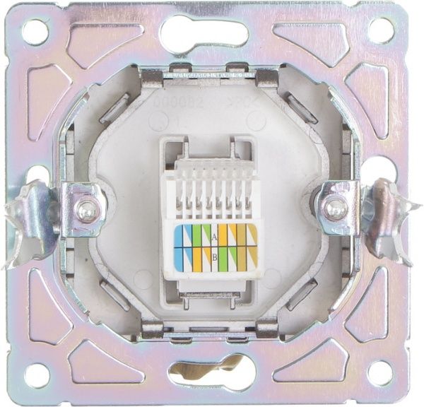 Механизм розетки компьютерная HausMark Alta черный SNG-SCP.SQ20MG1PC-BK