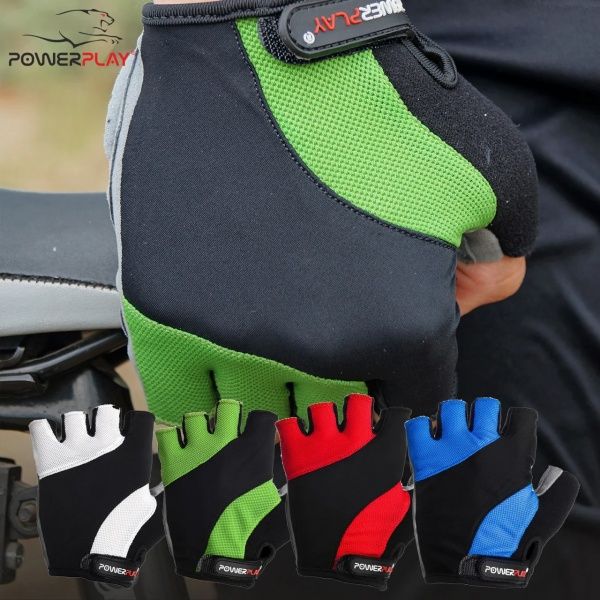 Рукавички PowerPlay 5041D_M_Red р. M чорний із червоним