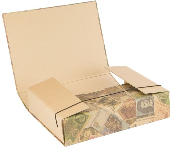 Папка-короб Валюта А4 80 мм.