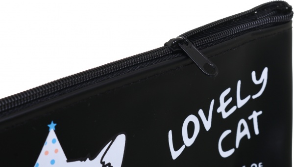 Пенал шкільний Кіт-єдиноріг Nota Bene чорний