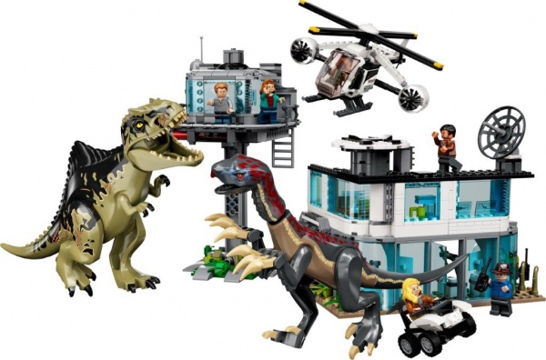 Конструктор LEGO Jurassic World Напад гіганотозавра та теризинозавра 76949