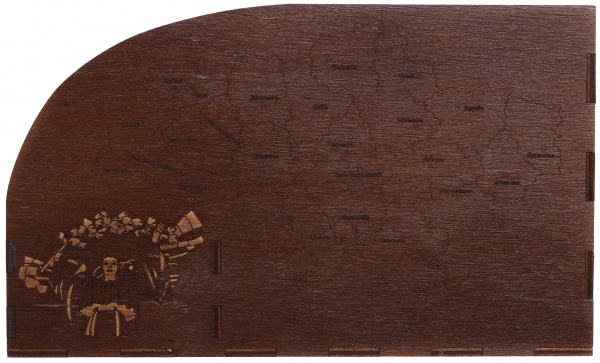 Органайзер настольный Моя страна 27,2x16,4x10,2 см с подставкой для телефона тис Nice goods