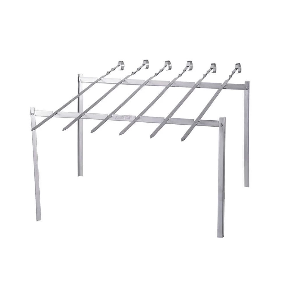 Набор шампуров 6 шт. Кемпинг с подставкой ZDBQ-807
