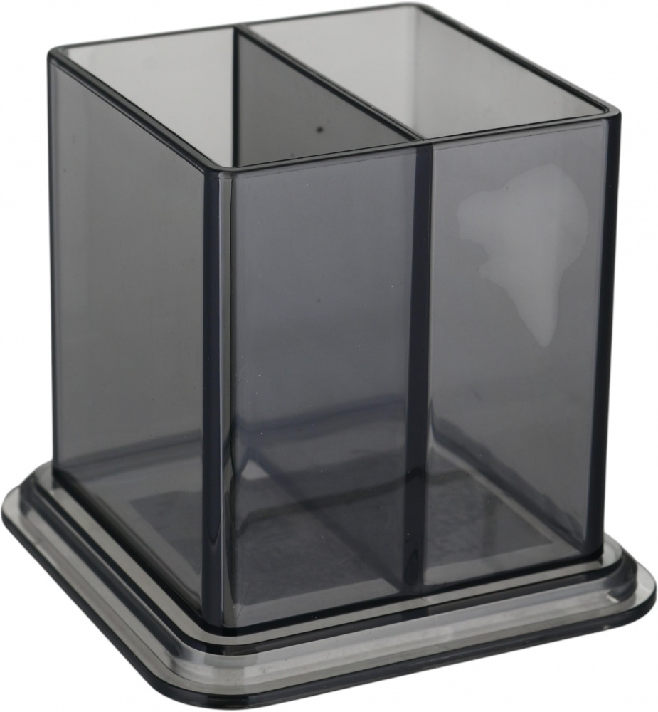 Органайзер Sensio для ватних виробів з кришкою 6,7х6,7х12,3 см темно-сірий