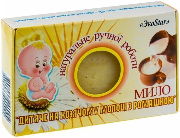 Мило Экостар дитяче на козиному молоці з ромашкою (4820073990024) 100 г