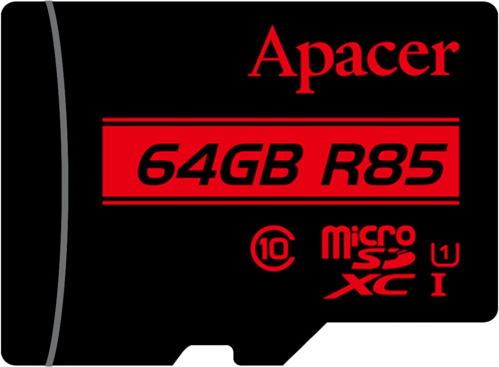 Карта пам'яті Apacer microSDHC 64 ГБ UHS Speed Class 1 (U1)Class 10 (AP64GMCSX10U5-R) AP64GMCSX10U5-R