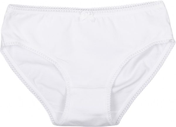 Трусики детские слипы для девочки р.128 белый 110004 