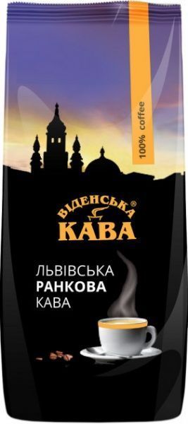 Кава в зернах Віденська кава Львівська Ранкова 1 кг 