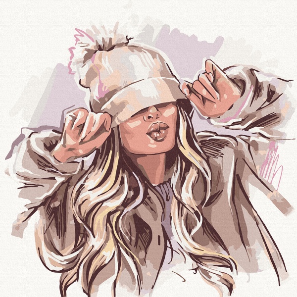Картина за номерами Winter girl 10230-AC 40х40 см ArtCraft 