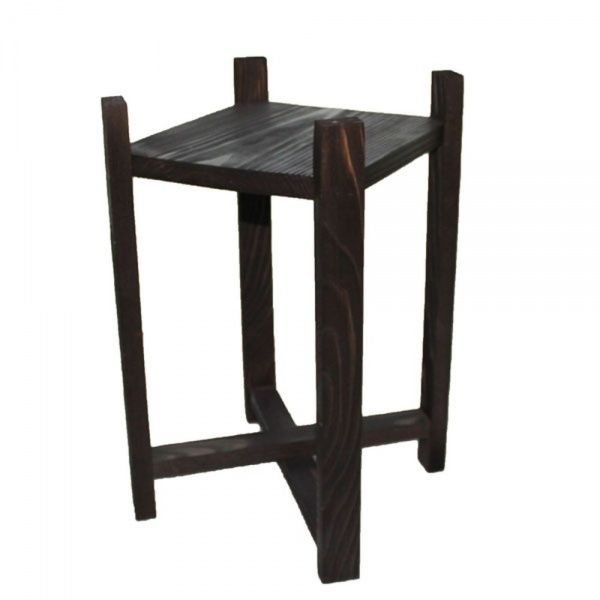 Подставка под вазон Стойка средняя 22х22x40 см венге 