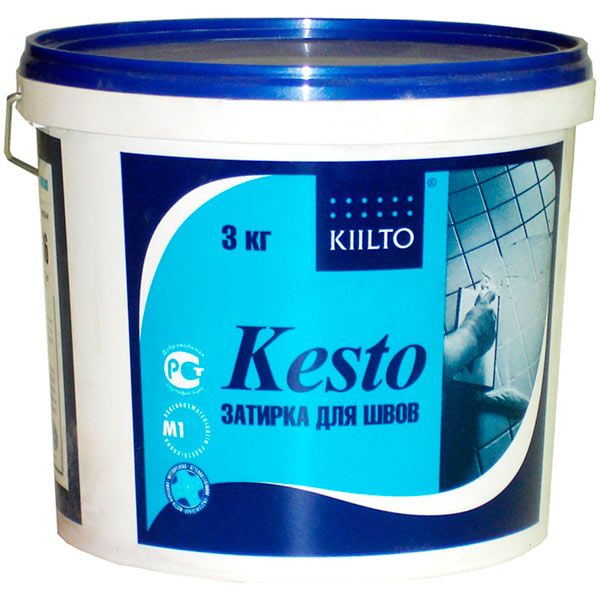 Фуга Kiilto Kesto 39 3 кг светлый мрамор 