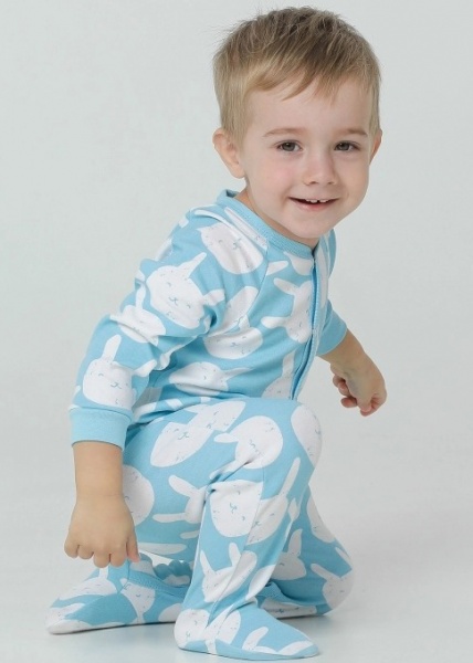 Комбінезон для хлопчика Smil р.80 блакитний із малюнком 108618 