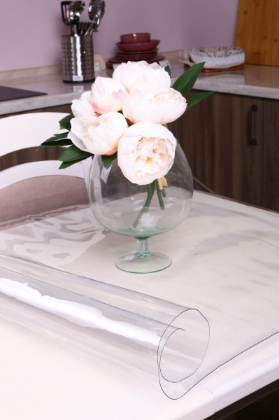 Защитное покрытие мягкое стекло 1600х900х0,8 мм прозрачный