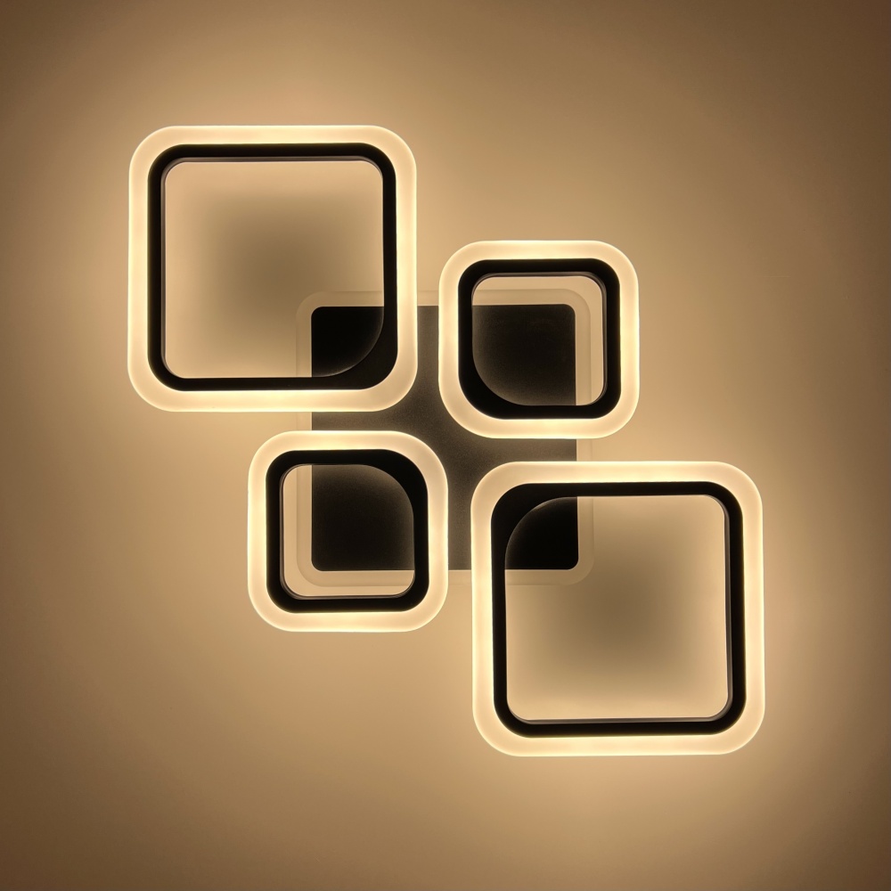 Люстра світлодіодна Luminaria 90 Вт LED-модуль чорний OVAL RGB 90W 5S BLACK