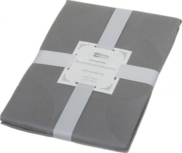 Скатерть 140x180 см серый Home Beyond 