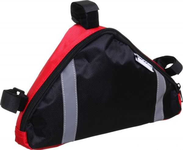 Сумка велосипедна MaxxPro BSE101-Rd чорна з червоним 