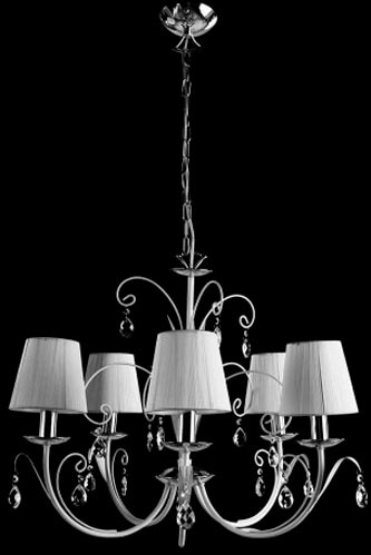 Люстра стельова Arte Lamp Romana Snow A1743LM-5WH 5x40 Вт E14 білий 
