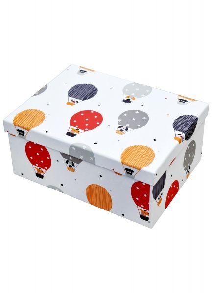 Коробка подарункова прямокутна повітряна куля 21х15х8 см