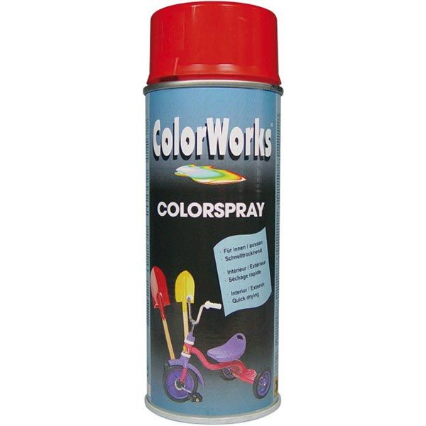 Эмаль аэрозольная RAL 3002 ColorWorks сигнально-красный 400 мл