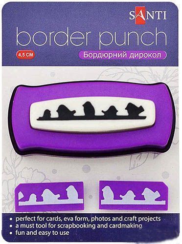 Бордюрный дырокол Птички Santi