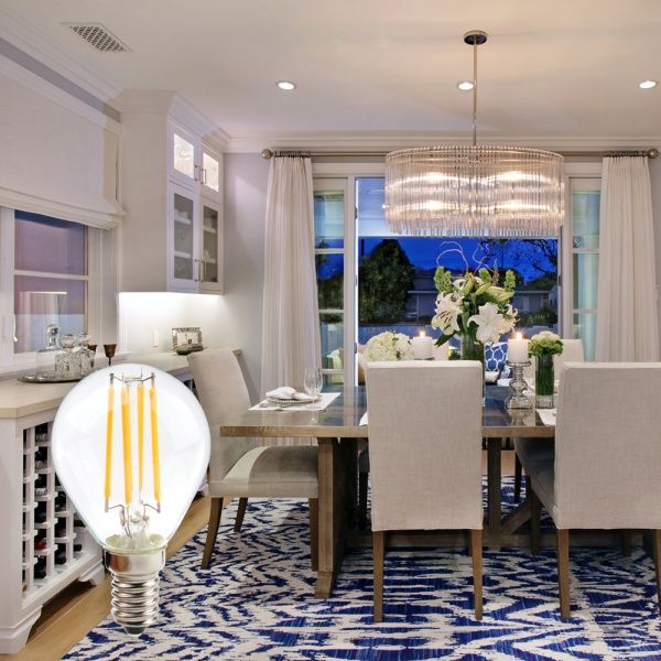 Лампа світлодіодна LightMaster FIL Deco P45 6,5 Вт E14 4000 К 220 В прозора LB-657 