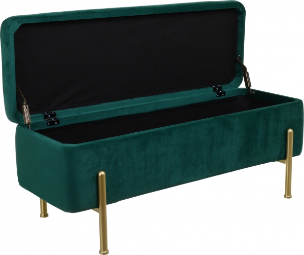 Сундук-пуф Marseille 110х42х42 см зеленый 