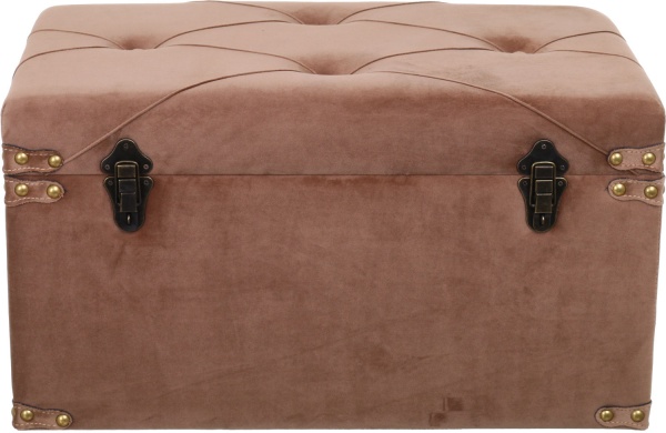 Скриня-пуф Велюр латте 64х35х33 см 