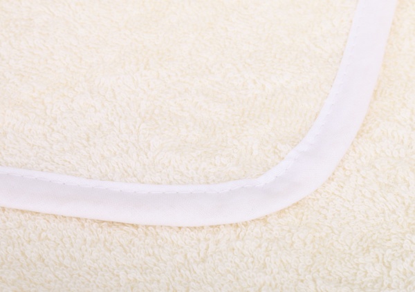 Полотенце махровое Україна Крестик 95х95 см молочный с золотым