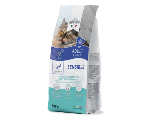 Корм для взрослых кошек с чувствительным пищеварением Marpet Мясо курицы