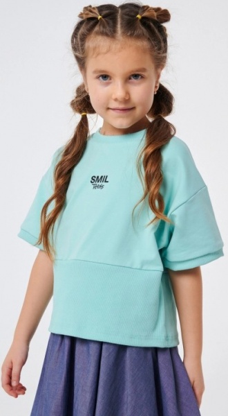 Джемпер для девочки Smil р.128 ментол 116557 