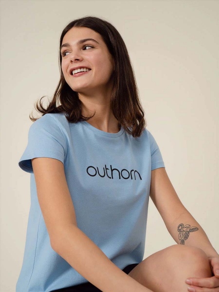 Футболка Outhorn HOL22-TSD602-33S р.S блакитний