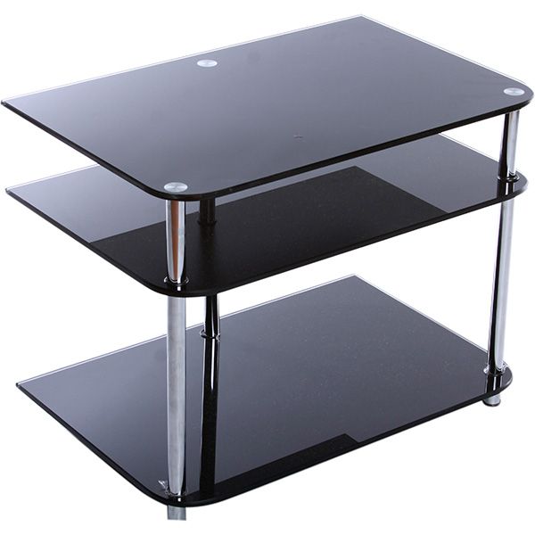 Підставка під ТВ скло чорне 650x430x550 мм