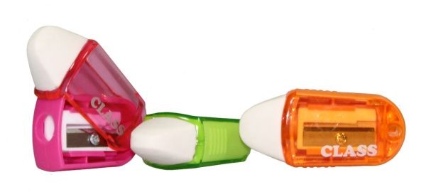 Точилка с контейнером и ластиком Twist цвет в ассортименте 4822 CLASS