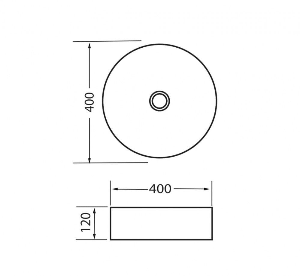 Умивальник Mixxen Njord Grey 40x12 см без/пр. MXSK0783ST