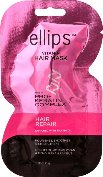 Маска для волос Ellips Vitamin Repair Восстановление с маслом жожоба 18 мл